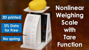 Nonlinear Weighing Scale with Tare Function