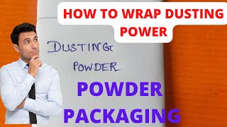 Packaging of Powders - How to wrap dusting powder? || Dispens powder || Pharmaceutics Lab practical