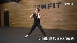Single DB Cossack Squats