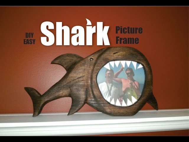 How to make a Shark Picture Frame DIY woodworking craft 