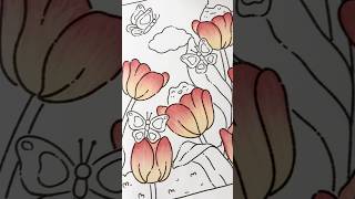 Tulip Garden | Kawaii World Coloring Book
