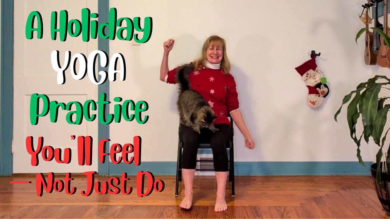 Увлекательное праздничное приключение с йогой на стульях — слепим снеговика вместе!