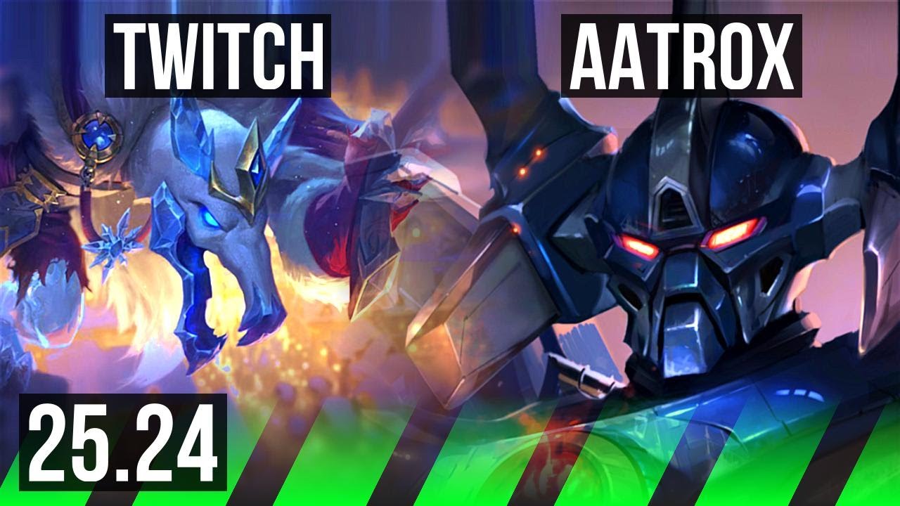 TWITCH vs AATROX (JGL) | Good KDA: 11/1/8 | KR Master | 25.24