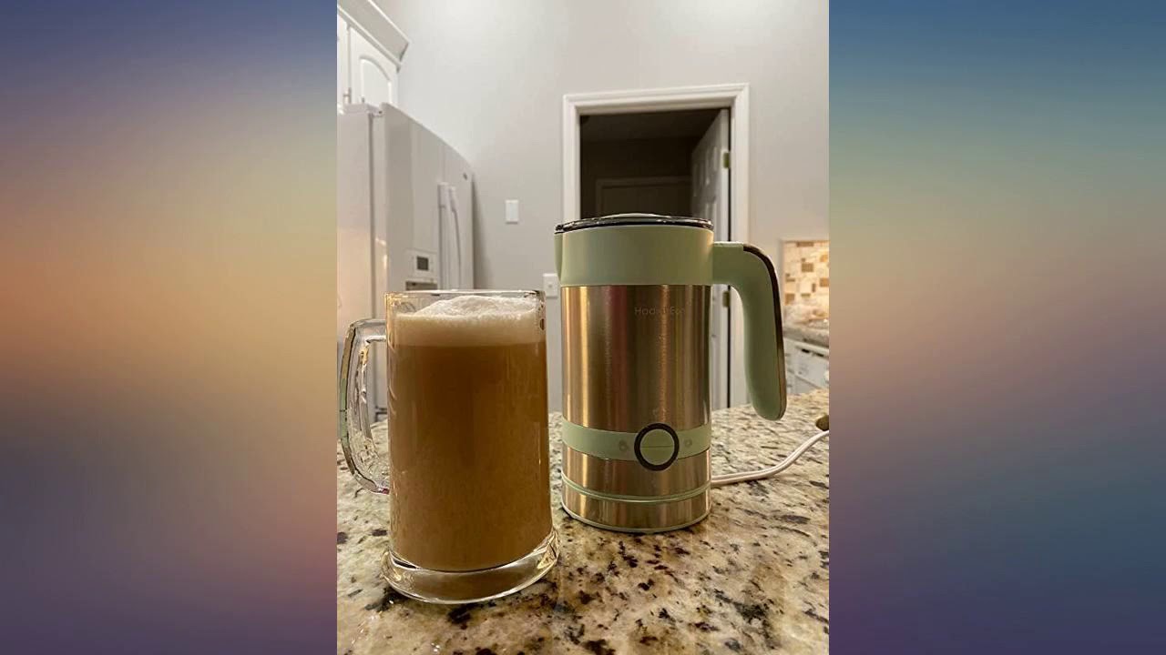 HadinEEon Milk Frother, 4 in 1 Electric Milk Steamer & Frother (3.4oz