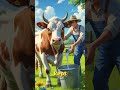 Beautiful story of a hardworking cow 🐄 and her farm 🏡 #shorts #youtubeshorts #viralshort #animals