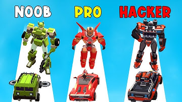 NOOB vs PRO vs HACKER - Clash Of Autobots Gameplay All Levels CLA9SY