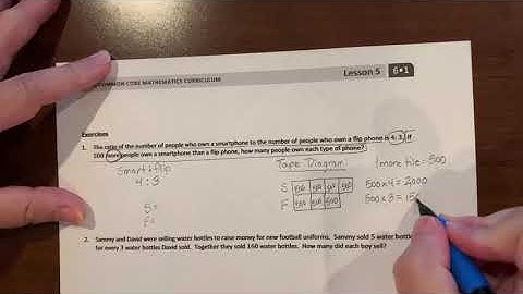 Module 1 Lesson 5 Tape Diagram Word Problems