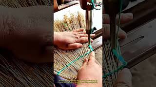 전통 빗자루 엮기 제작 공정 #worker #process #handmade #craft #traditional