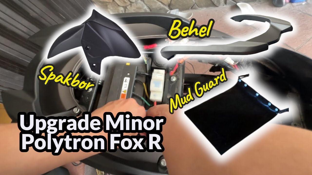 Modifikasi Polytron Fox R – Ganti Spakbor Nmax, Behel Besi Import & Mud Guard Baterai!