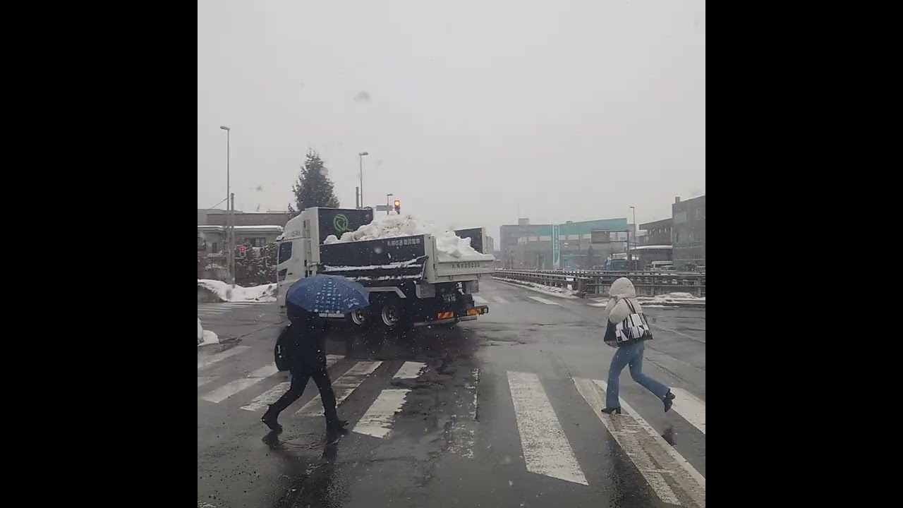 2026年3月04日am08:45分頃の、大谷地IC〜札幌北IC〜国道231号線〜国道337号線〜新港（中央)までの、道路、天気、交通状況