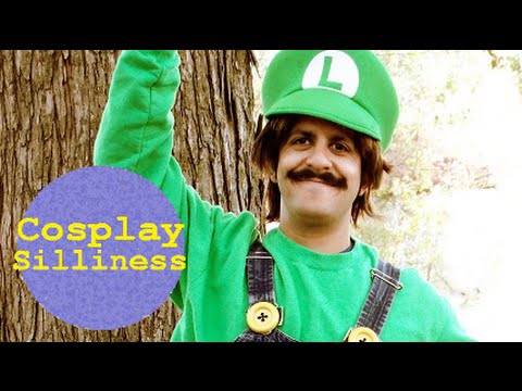 Cosplay Silliness - Luigi Leaps Into Action