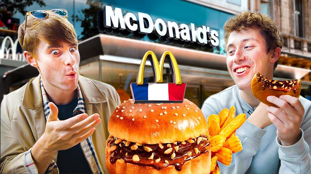 McDonalds Paris has a Chocolate Burger!? Trying "McChocoNuts" 😂 - YouTube