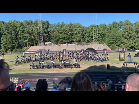 Green Level High School Marching Band at the 2021 Capital City Band Expo