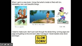 Linger Finger Reading Strategy Lesson - Google Slides