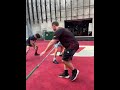 Bent over banded explosive pallof press