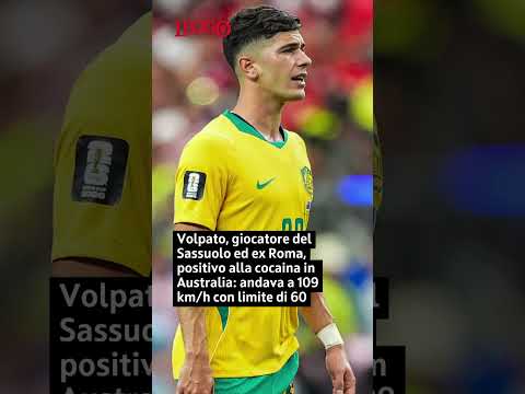 Video Volpato, giocatore del Sassuolo ed ex Roma, positivo alla cocaina in Australia