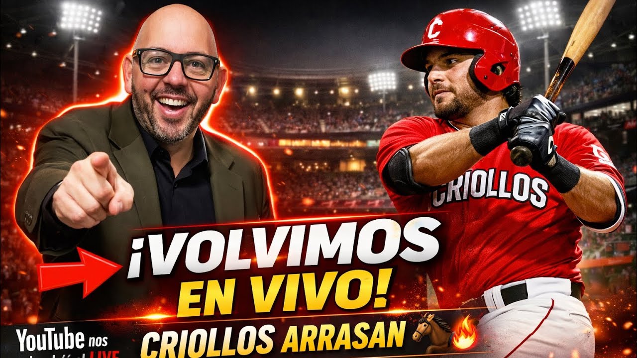¡VOLVIMOS EN VIVO! 🔴🔥 YouTube NOS DEVUELVE EL LIVE + DOMINIO DE LOS CRIOLLOS DE CAGUAS 🐎⚾
