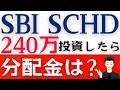 【SBI・SCHD】新NISAで240万円を一括投資!配当金は?