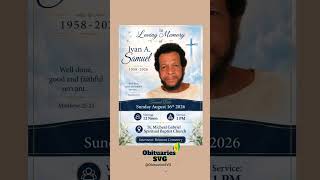 Ivan Samuel Funeral Announcement