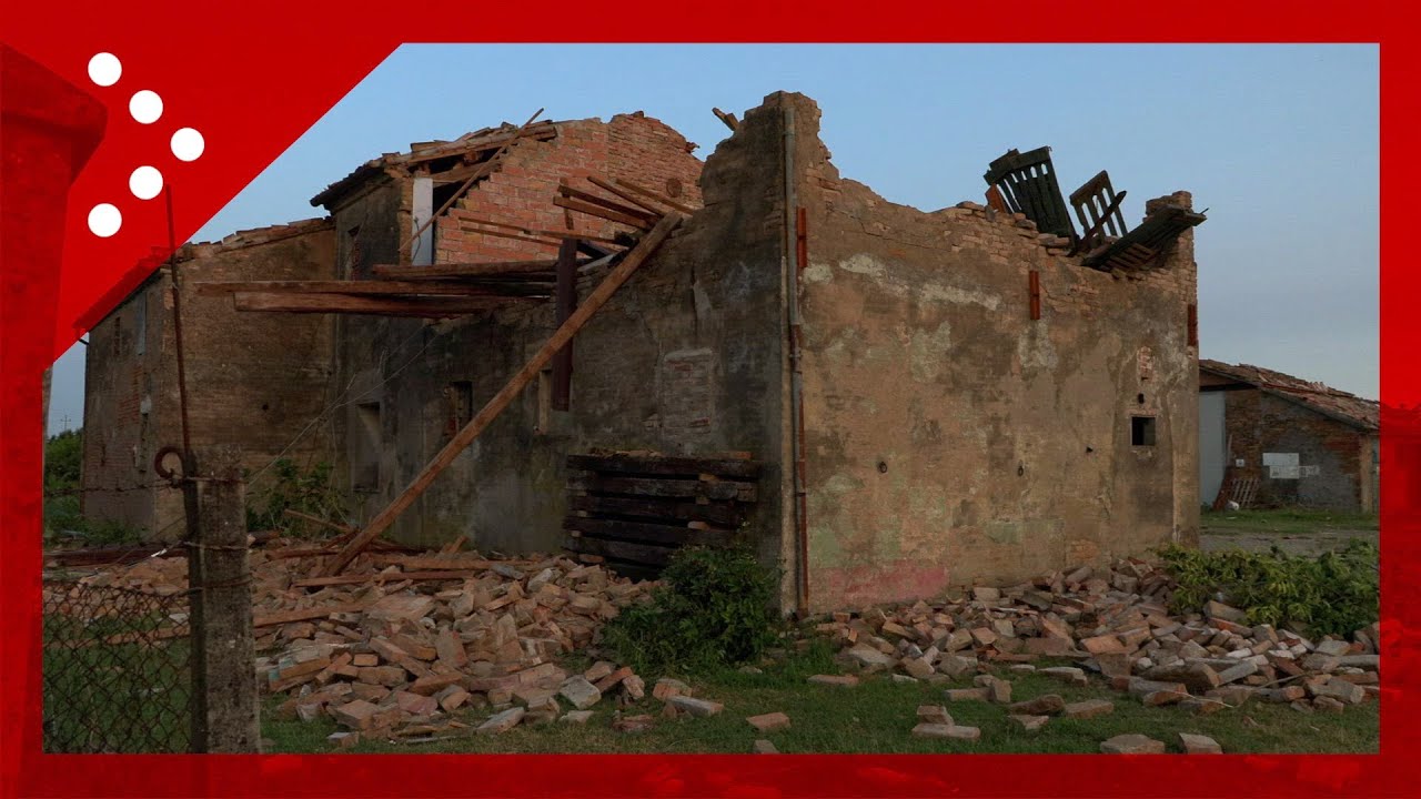 Voltana (Lugo), case distrutte da temporale con fortissime raffiche di vento