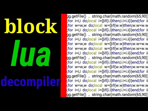 How To Block SS tool and Unluac || block lua decompiler || gg script