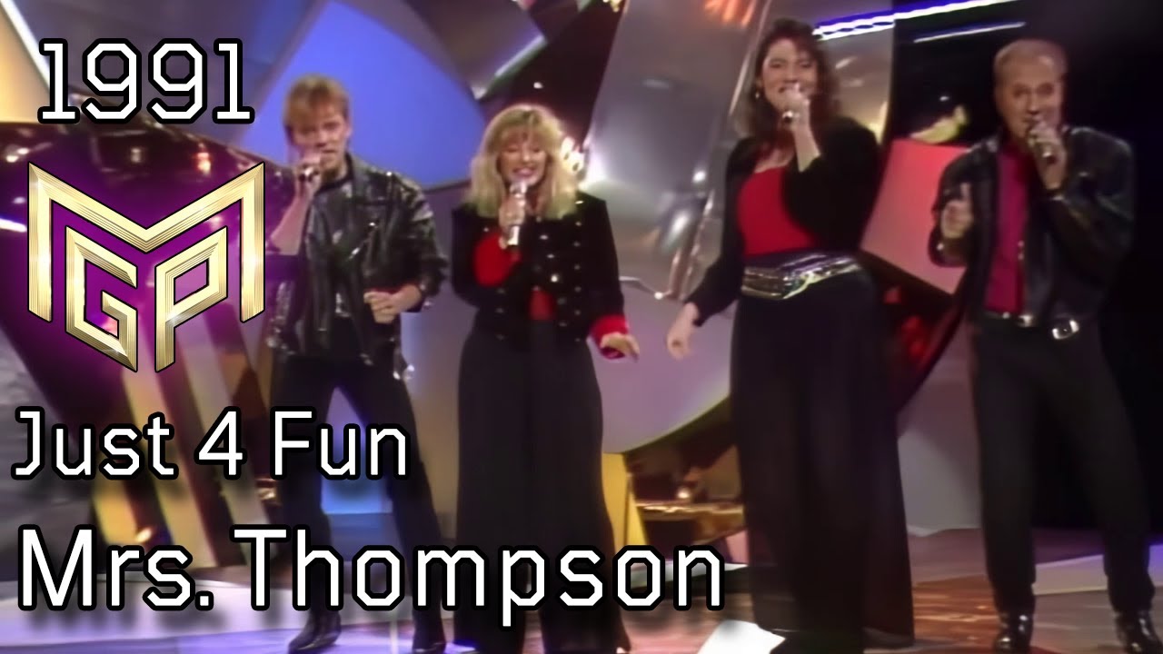 Melodi Grand Prix 1991 – Mrs. Thompson – Just 4 Fun - YouTube