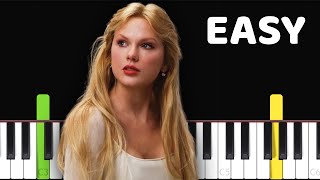 Taylor Swift - The Fate Of Ophelia - Easy Piano Tutorial