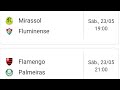 jogos de sábado do brasileirao #futebol #brasileirao
