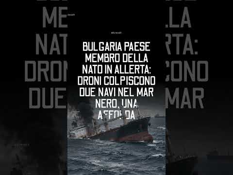 Video Bulgaria in allerta: droni colpiscono due navi nel Mar Nero, una affonda
