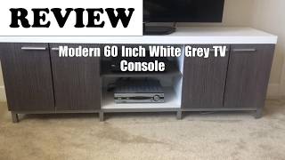 Monarch Specialties White/Grey Hollow-Core TV Console Review, 60-Inch 2026