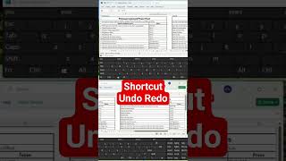 Shortcut Undo Redo (membatalkan &amp; mengulang tindakan) #excel #shortcuts #exceltricks #exceltutorial