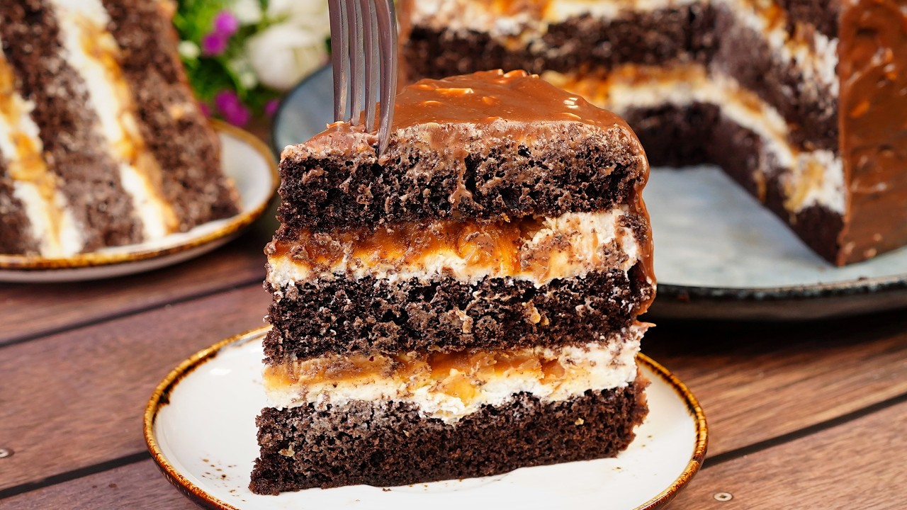 Невероятно вкусный торт Snickers! Просто и очень вкусно!