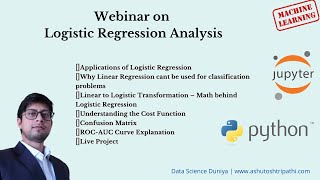 What is the math behind Logistic Regression | Live Model building in Python