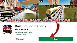 #NEW TRAIN GAME RELEASED ON PLAYSTORE RAIL SIM INDIA BY RANJAN PRODUCTION | LINK IS IN DESCRIPTION screenshot 5