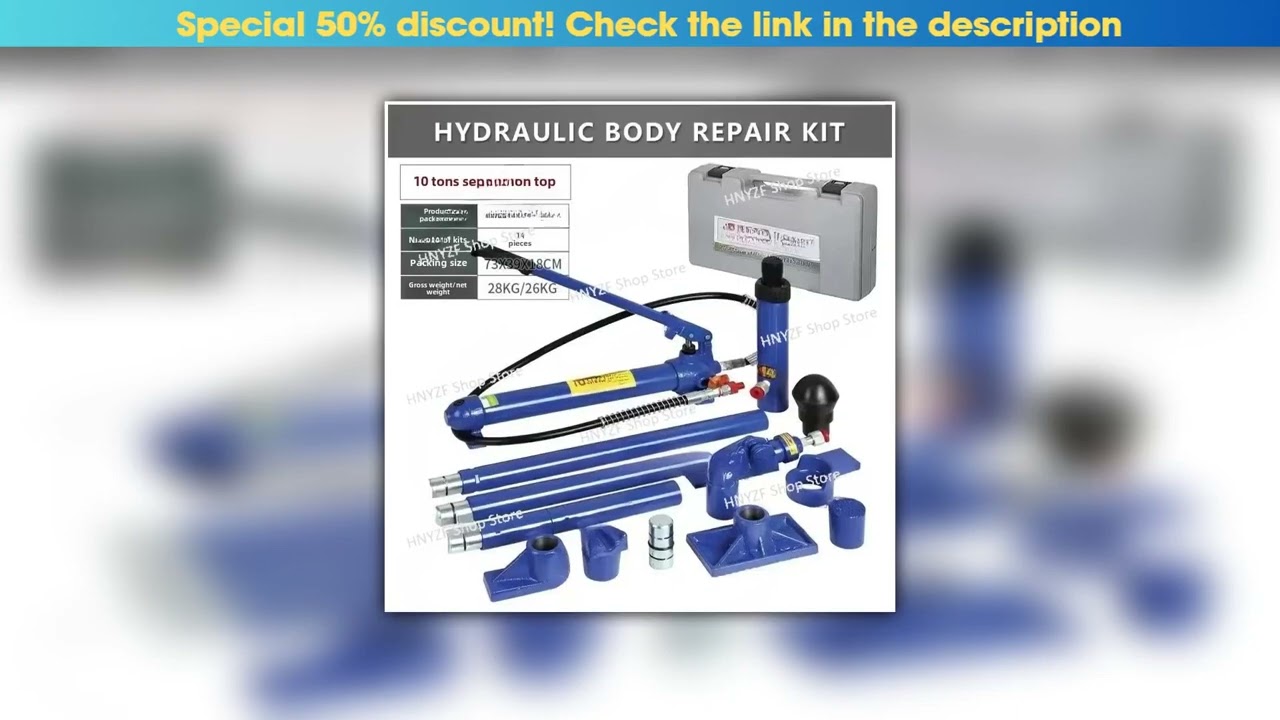 Today Only 10T Auto Sheet Metal Repair Separate Hydraulic Jack Car Concave Shaping and Drawing Corr