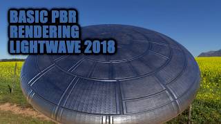 Basic PBR Rendering in Lightwave 2018 / Flying Saucer - UFO