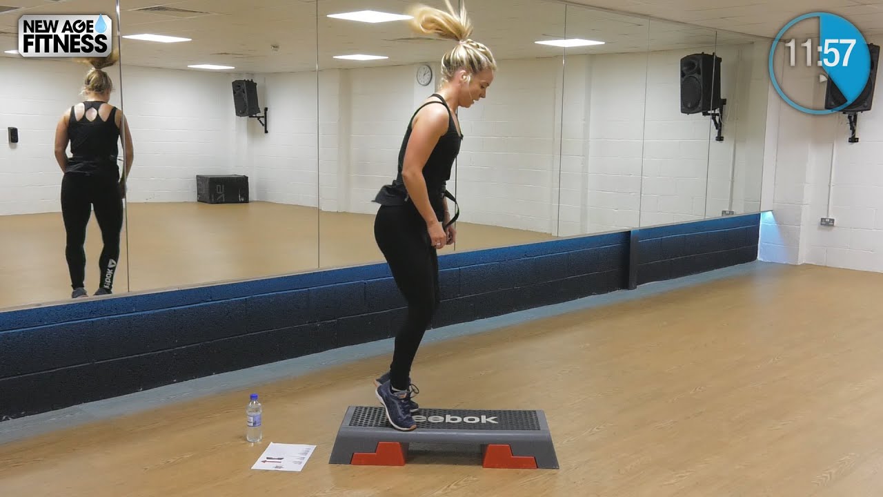 New Age Fitness - StayFit! - Home Work Out Series - HIIT Step Class (25 minutes)