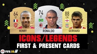 FIFA 20 | ICONS FIRST AND PRESENT FUT CARDS ??| FIFA 09 - FIFA 20