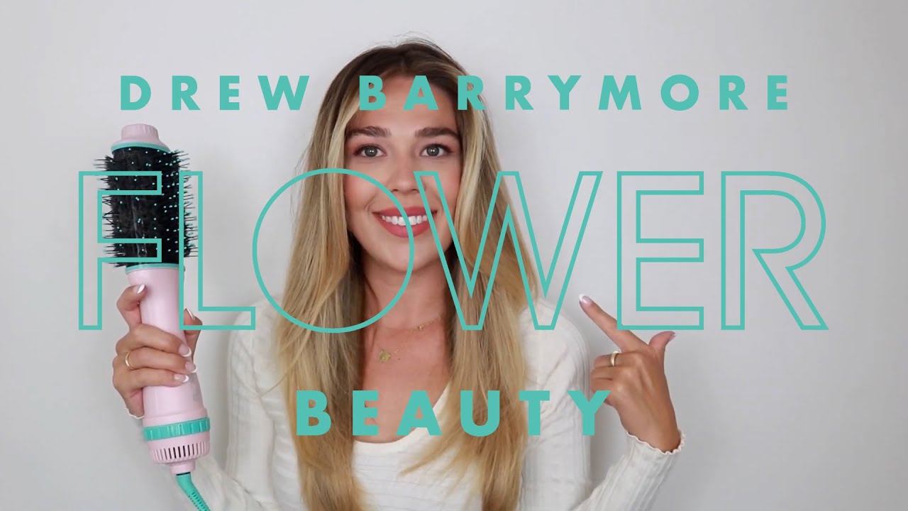 FLOWER Hair Tools Ceramic Hot Air Brush YouTube