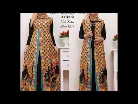 Model Baju Gamis Batik Simple Mewah Dan Modern YouTube