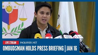 Live Ombudsman Holds Press Briefing Jan 16