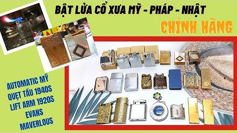 Vintage Elgin American Magic 1920s | Lift Arm Clark | Maverlous | Quẹt xăng đá Cổ xưa | Thorens|St22