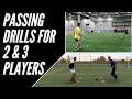 2  3 player soccerfootball passing drills  partner passing drills  partner training session