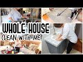 ALL DAY WHOLE HOUSE CLEAN WITH ME | ULTIMATE CLEANING MOTIVATION