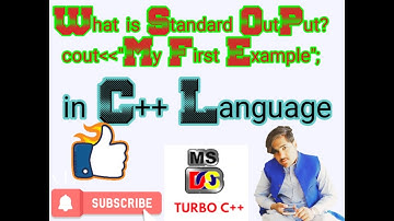 What is standard output? How to write a program to using a standard output in  C ++ language