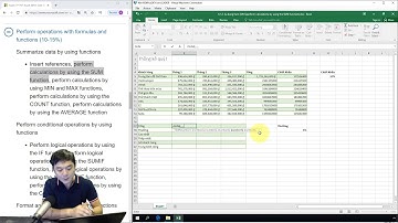 Ôn thi MOS Excel 2016: 4.1.2. Sử dụng hàm SUM (Perform calculations by using the SUM function)
