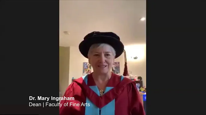 Congratulations from Faculty of Fine Arts Dean, Dr...