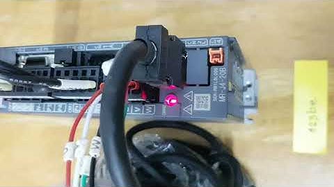 Testing JOG Mitsubishi Servo Drive MR-J4-20B servo drive S/N : R81L6L009