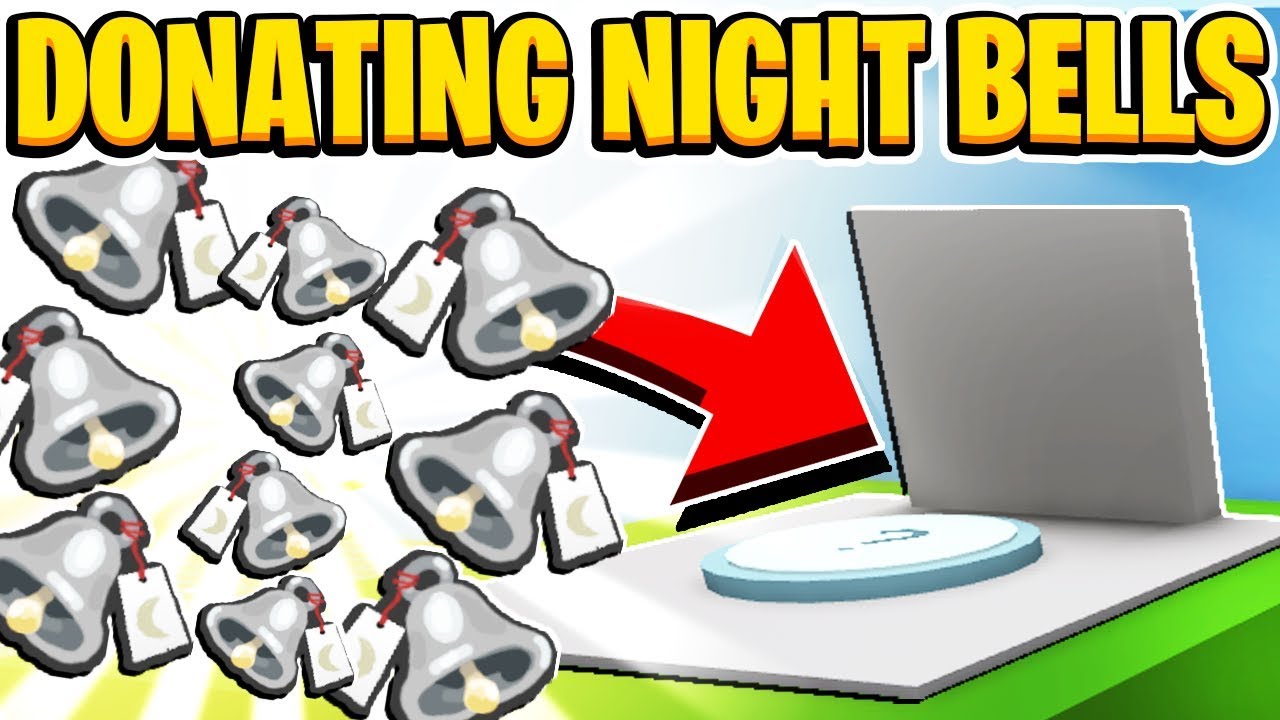 Donating 10 Night Bells To Wind Shrine In Roblox Bee Swarm Simulator - roblox bee swarm simulator night bell