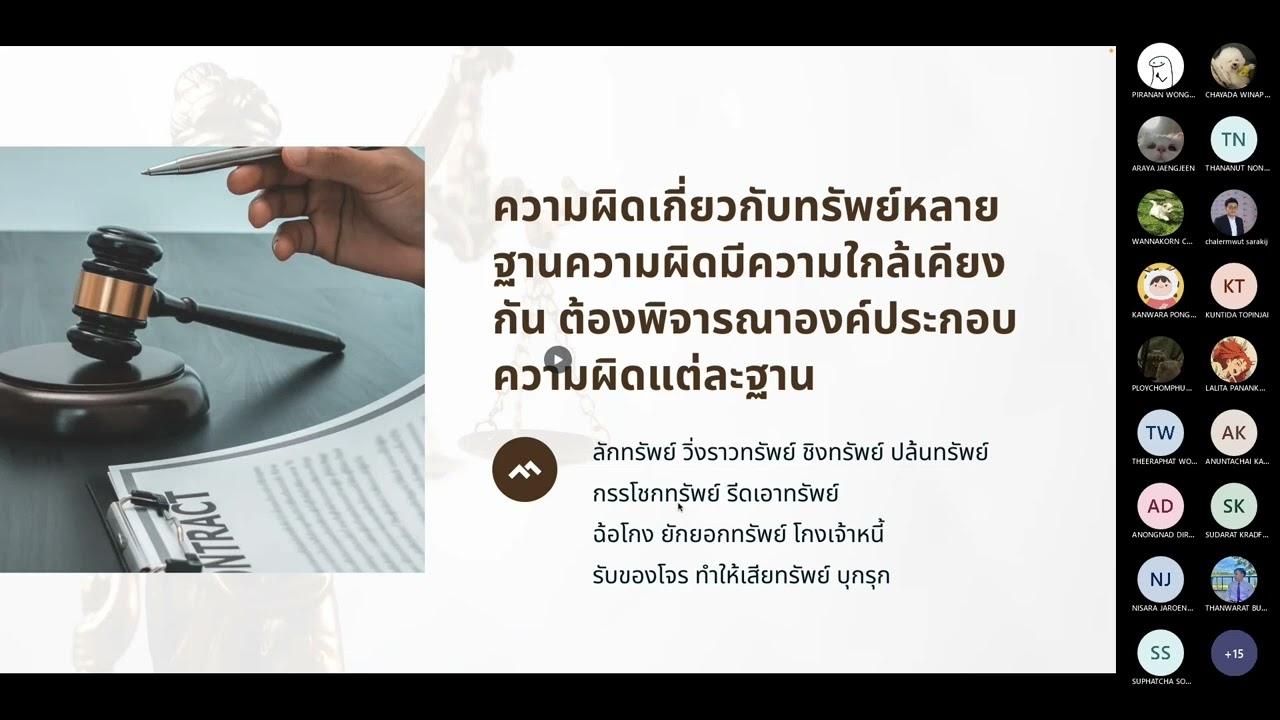 ทบทวนความผิดเกี่ยวกับทรัพย์